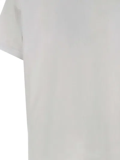 Vivienne Westwood Short-sleeved Cotton T-shirt With Abstract Graphic Design In White