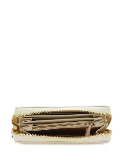 Gianni Chiarini Grained-leather Wallet In Neutrals