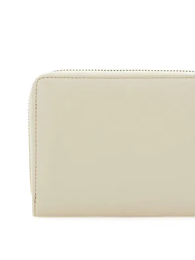 Gianni Chiarini Grained-leather Wallet In Neutrals