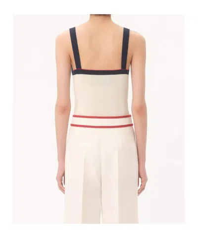 Valentino Wool Tops. In White