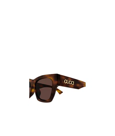 Gucci Gg1835s Linea Name Of Brand 002 Havana Brown Sunglasses In Havana