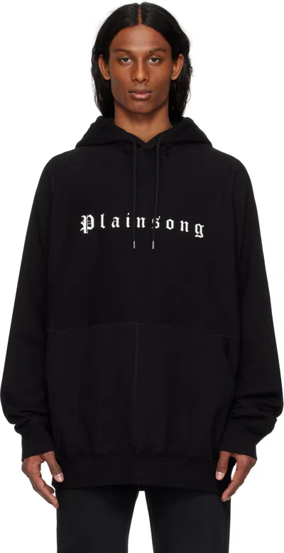 Takahiromiyashita The Soloist Black Oversized 'plainsong' Hoodie In Black