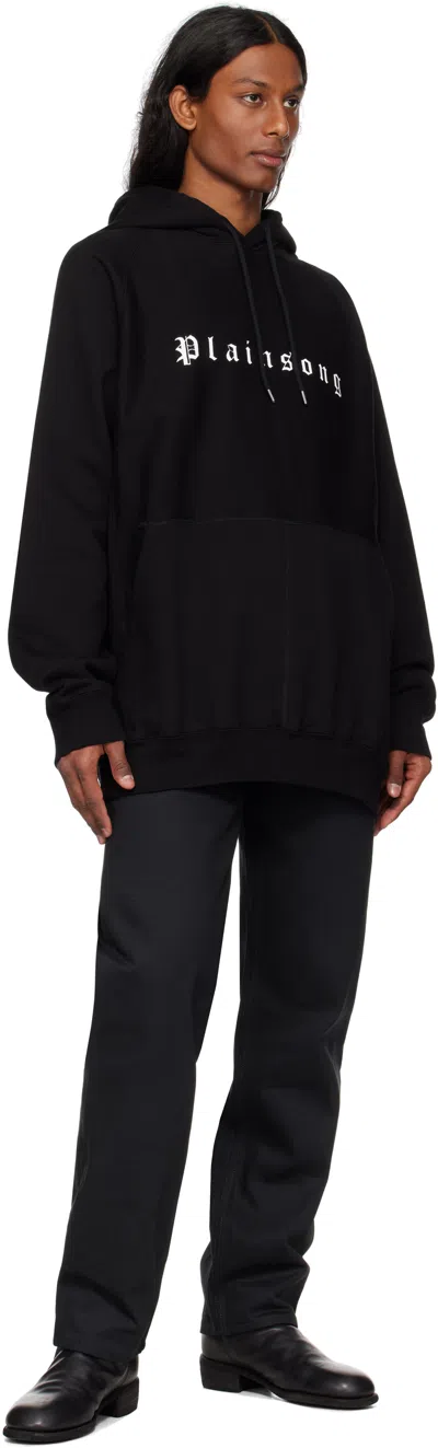 Takahiromiyashita The Soloist Black Oversized 'plainsong' Hoodie In Black