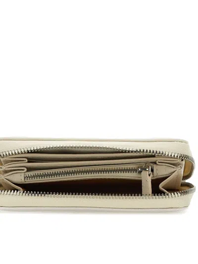 Gianni Chiarini Grained-leather Wallet In Neutrals