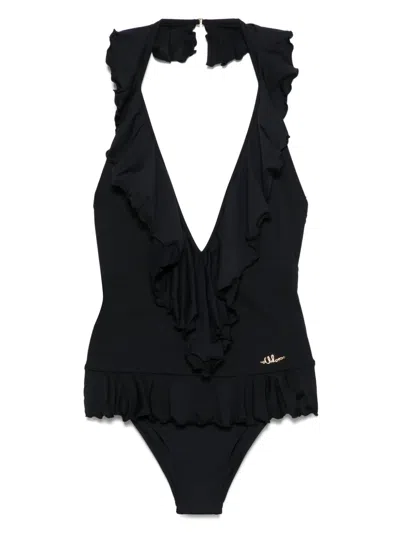 Chloé Chloe Black Stretch Nylon Swimsuit