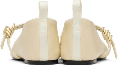 Rag & Bone Off-white Spire Mary Jane Ballerina Flats In Greige