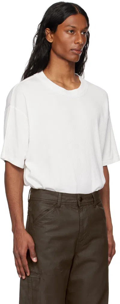 Bode Off-white Beaded Salt Marsh T-shirt In Cream