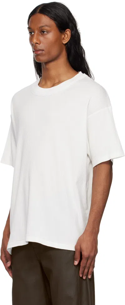 Bode Off-white Beaded Salt Marsh T-shirt In Cream
