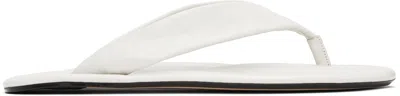 By Far White Dasha Flip-flops In Wh025 Burrata
