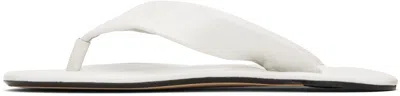 By Far White Dasha Flip-flops In Wh025 Burrata