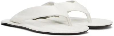 By Far White Dasha Flip-flops In Wh025 Burrata