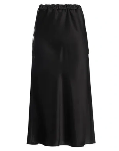 Max Mara Woman Midi Skirt Black Size 10 Triacetate, Polyester In Black
