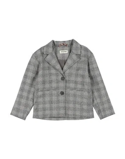 Tocoto Vintage Toddler Girl Blazer Black Size 4 Polyester, Viscose, Elastane In Black