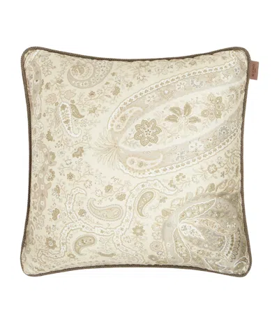 Etro Embroidered Maranta Cushion
