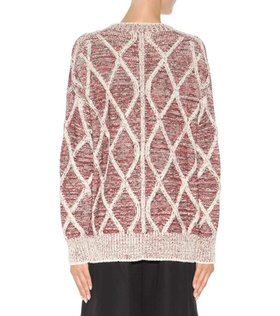 Shop Isabel Marant Elliot Knitted Wool Sweater In Red