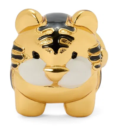 Loewe Womens  X Paula's Ibiza Tiger Dice Enamelled Brass Charm Gold