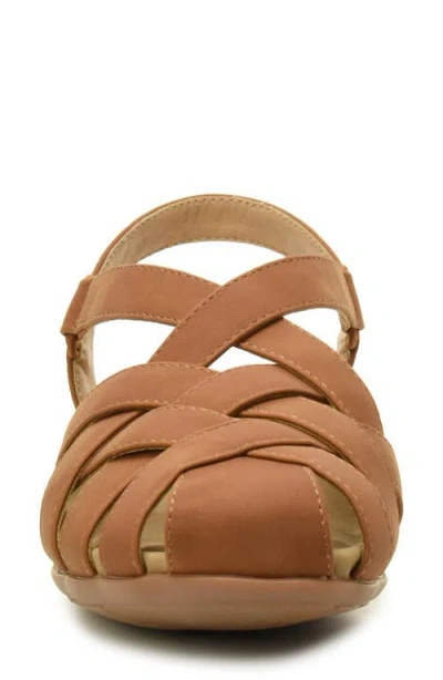 Taryn Rose Woven Slingback Sandal In Tan