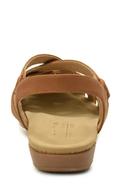 Taryn Rose Woven Slingback Sandal In Tan