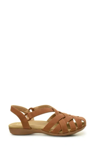 Taryn Rose Woven Slingback Sandal In Tan