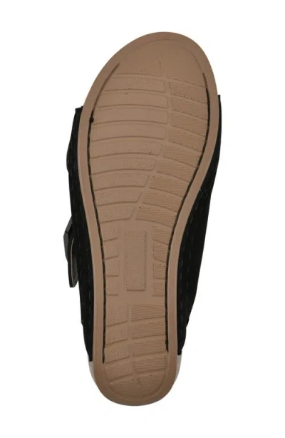 Cliffs By White Mountain Fearful Wedge Sandal In Black Suede