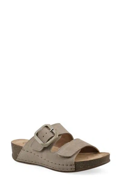 Cliffs By White Mountain Fearful Wedge Sandal In Sandal Wood Suede