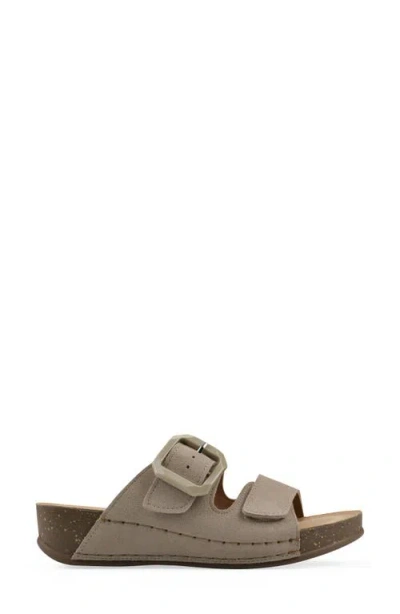 Cliffs By White Mountain Fearful Wedge Sandal In Sandal Wood Suede