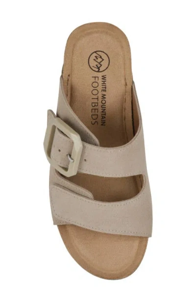 Cliffs By White Mountain Fearful Wedge Sandal In Sandal Wood Suede