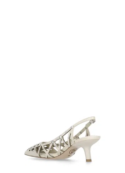 Ash 50mm Leather Pumps In Beige