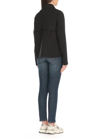 K-way Black Arabel Strech Jacket In Black
