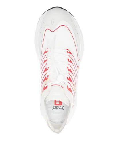 Kenzo Low Top Sneakers Mesh Upper In Mid Red
