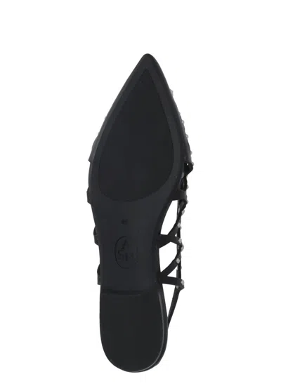 Ash Bazaar Slingback Stud Embellsished Sandals In Black