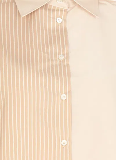 Antonelli Beige Cotton And Silk Shirt In Beige