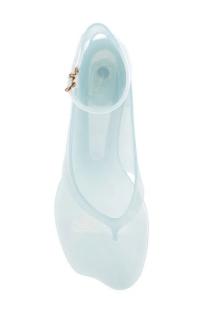 Chloé Chloe Women Pastel Light-blue Tpu Chloe Jelly Thong Sandals In Spearmint