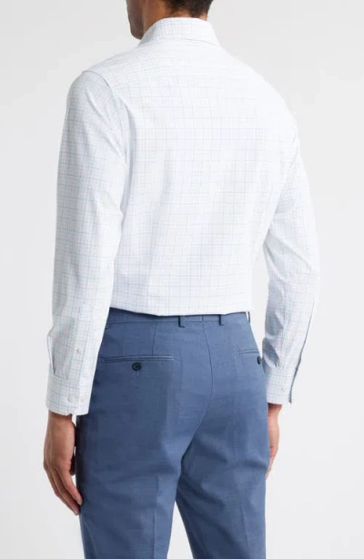 Mizzen + Main Mizzen+main Leeward Trim Fit Check Stretch Button-up Shirt In White Cameron Plaid