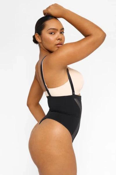 Shapellx Inner Armor X Comfy Sculpting Thong In Classic Black