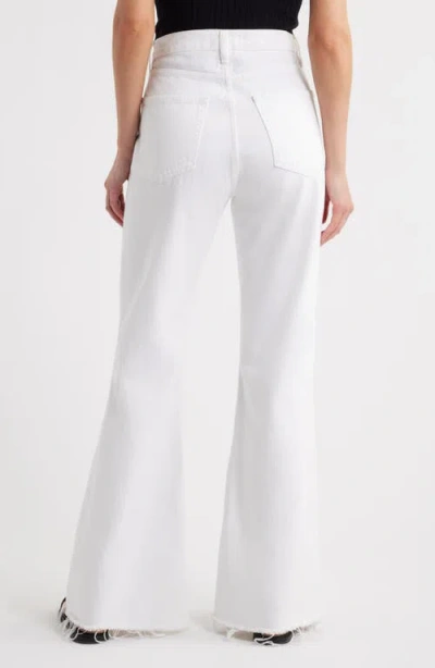 Frame The Pencil Crop High Waist Ankle Slim Straight Leg Jeans In White