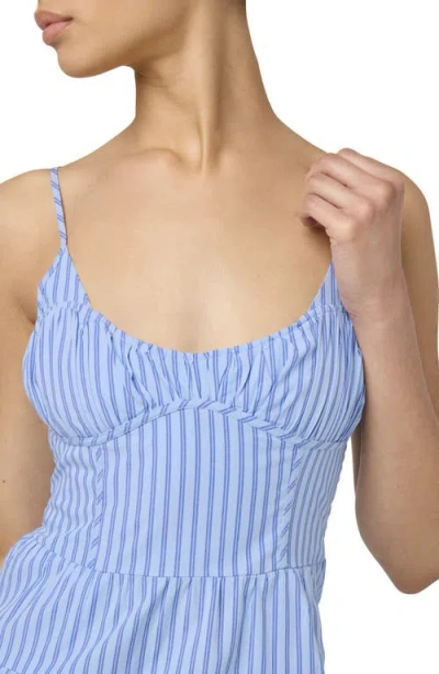 Florence By Mills Stripe Tiered Minidress In Wind C Stripe