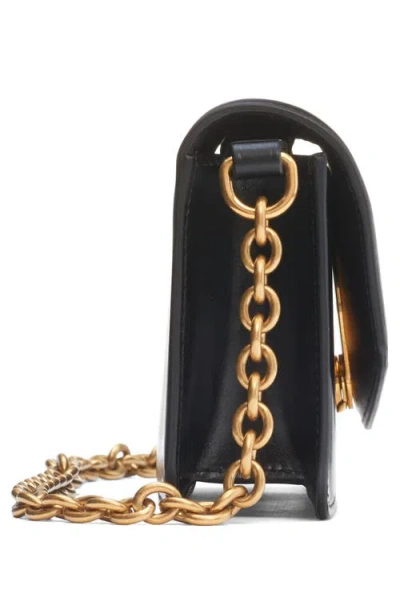 Valentino Garavani Vain Small Vlogo Leather Clutch Bag In Black