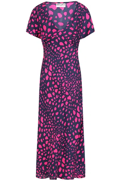 Mercy Delta Women's Pink / Purple Stewart Dress Cosmopolitan Midnight In Pink/purple