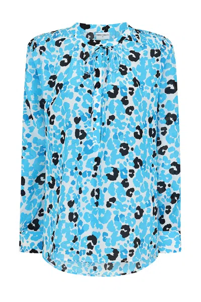 Mercy Delta Women's Blue Stowe Shirt Pina Colada Aqua