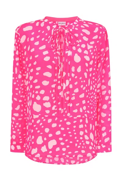 Mercy Delta Women's Pink / Purple Fenton Shirt Cosmopolitan Bubblegum In Pink/purple