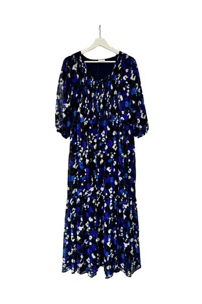 Mercy Delta Women's Blue Romsey Dress Pina Colada Midnight