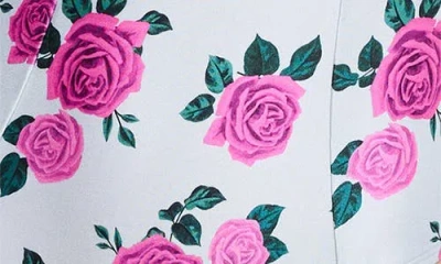 Good American Women's Satin Floral Square-neck One-piece Swimsuit In Multi