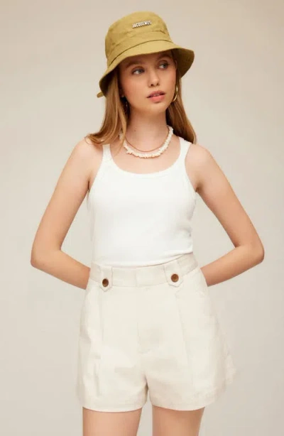 Fifteen Twenty Cassidy Pleated Shorts In Unique Color In Natural
