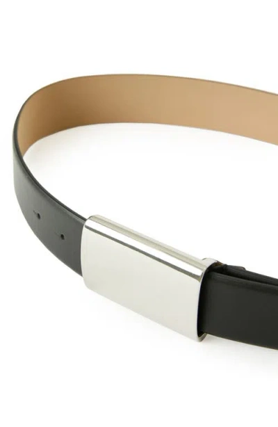 B-low The Belt Mason Leather Belt In Black Silver