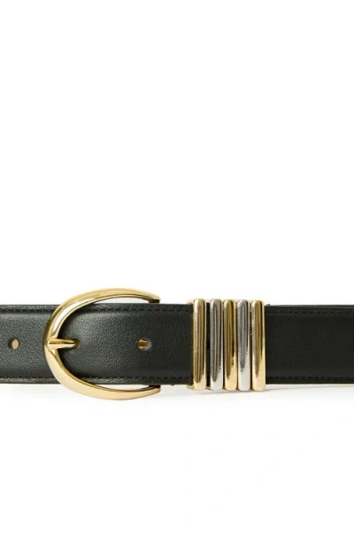 B-low The Belt Romy Leather Belt In Black Gold