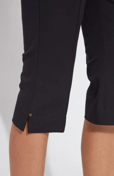 Lyssé Amanda High Waist Pull-on Capri Pants In Black