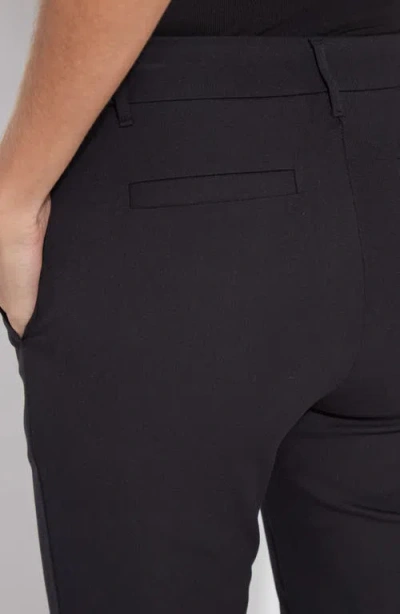 Lyssé Amanda High Waist Pull-on Capri Pants In Black