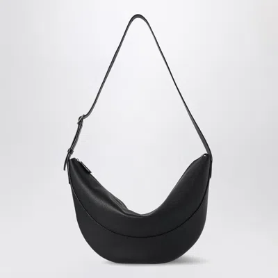 The Row Jouve Leather Cross-body Bag In Black