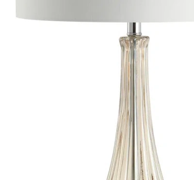 Jonathan Y Dew Drop 32.75" Glass/crystal Led Table Lamp In Champagne